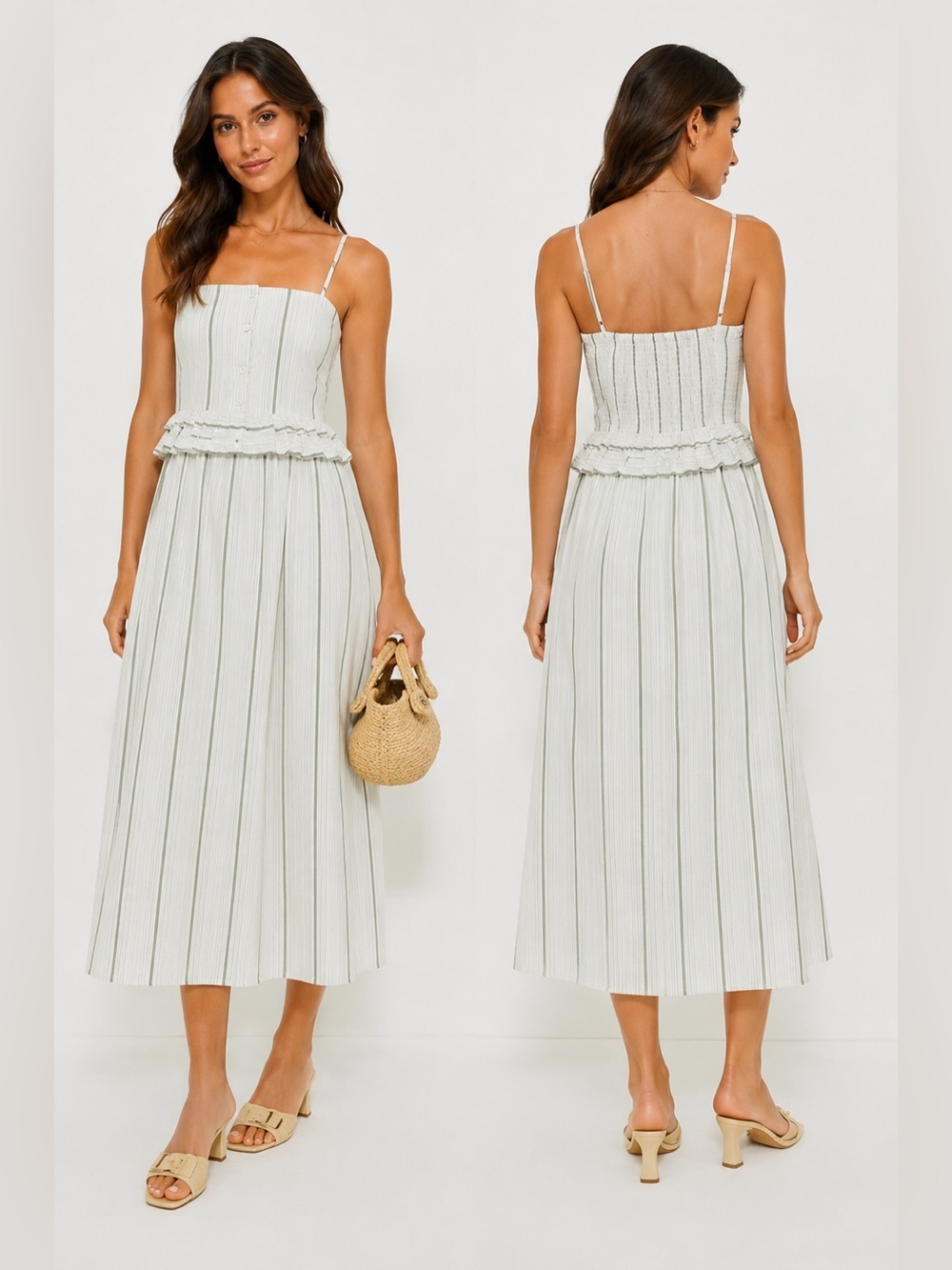 Tuckernuck | Mondego Stripe Seersucker Maddy Dress - Size XL